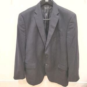 Vintage Peter Millar Blazer Mens 46T Blue Pinstripe Canada Union USA Wool Career